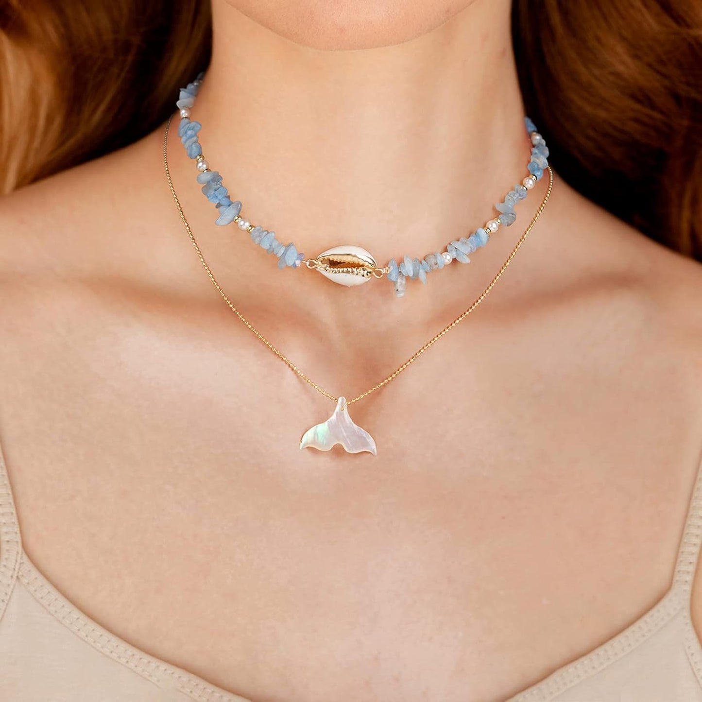 Layered Necklace: Mermaid Chic Summer Accessory