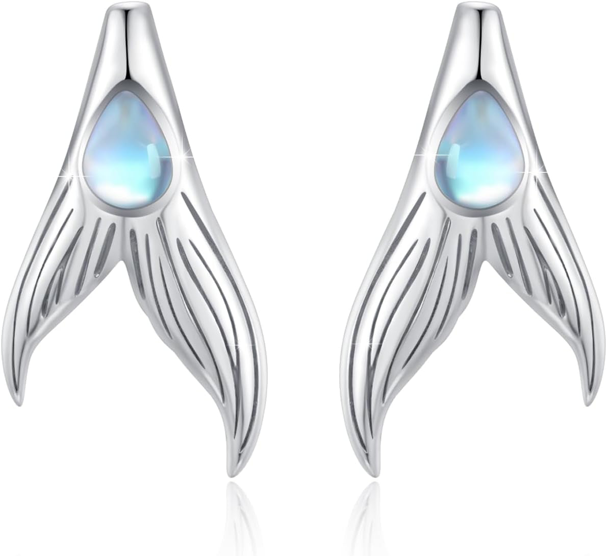 Sterling Elegance: Mermaid Earrings
