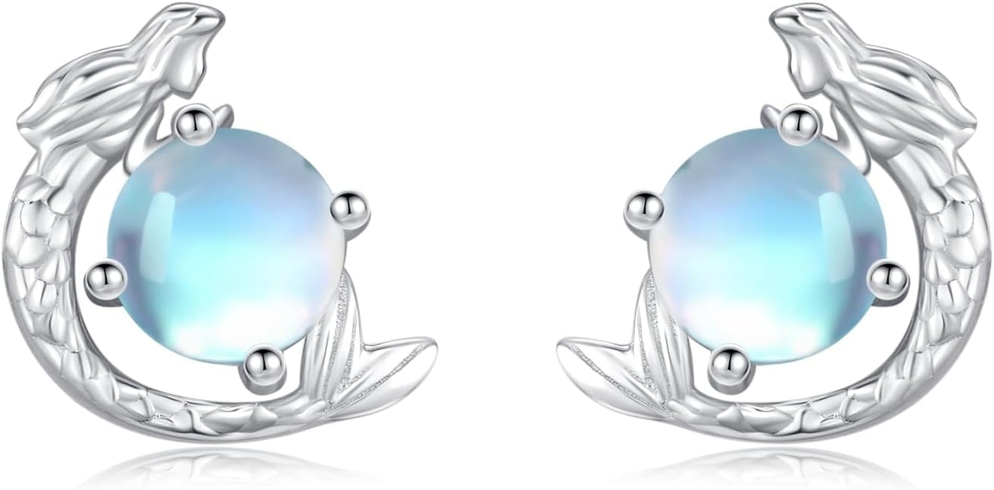 Sterling Elegance: Mermaid Earrings