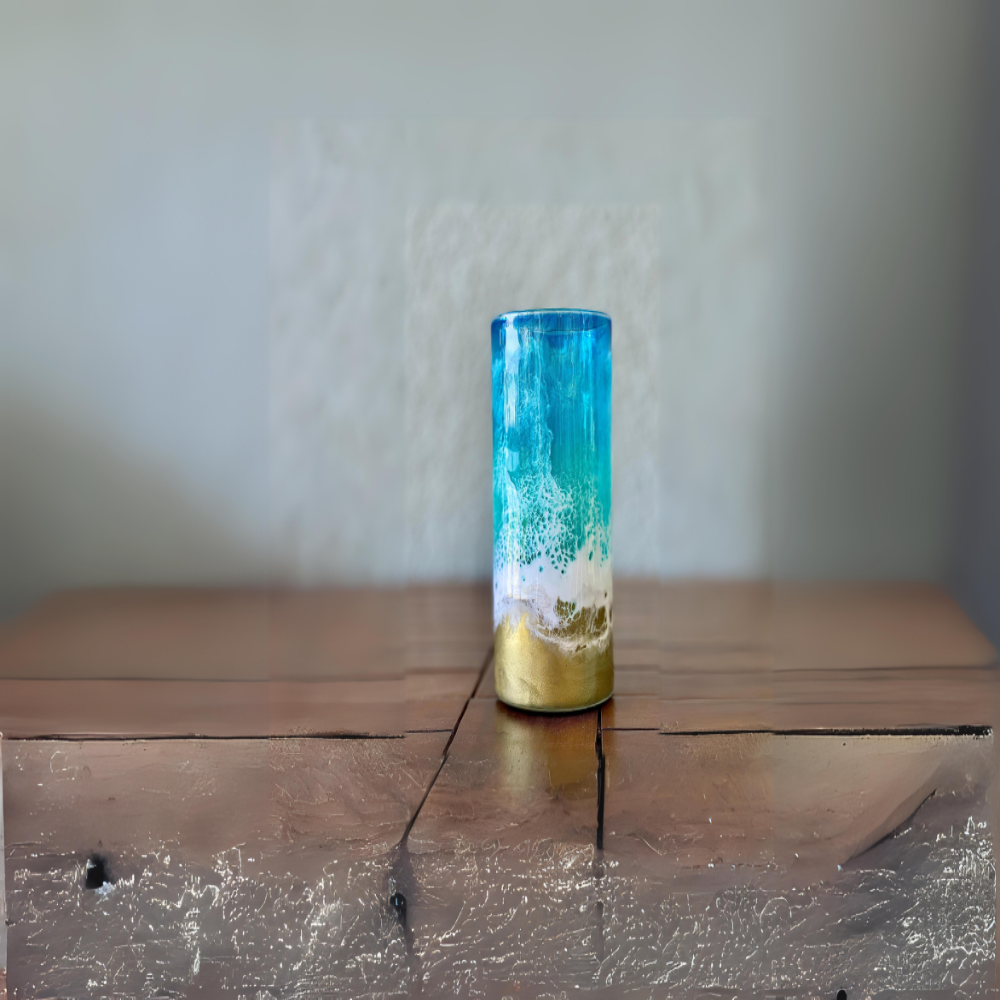Coastal Elegance Cylinder Vase