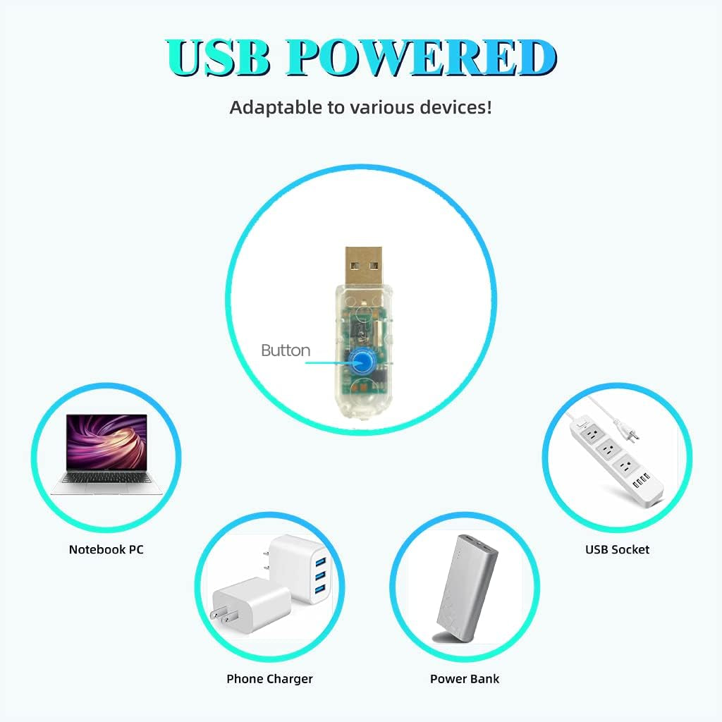 Ocean Themed Decorative Lights String of Marine Life Fairy String Lights Coastal Decor 10Ft 30 Leds USB Operated with Remote Control for Beach Bedroom Decoration