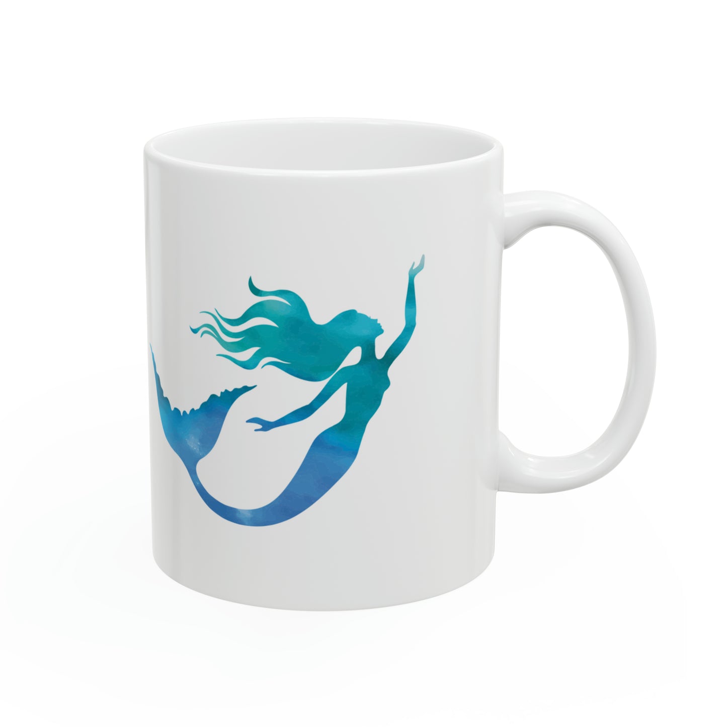 Too mer-mazing to be on land. 11oz Ceramic Mug