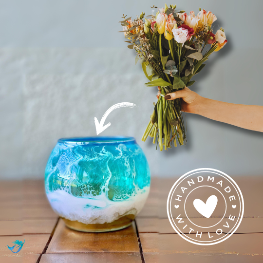 Ocean-Inspired Beach Candle Bowl and Vase