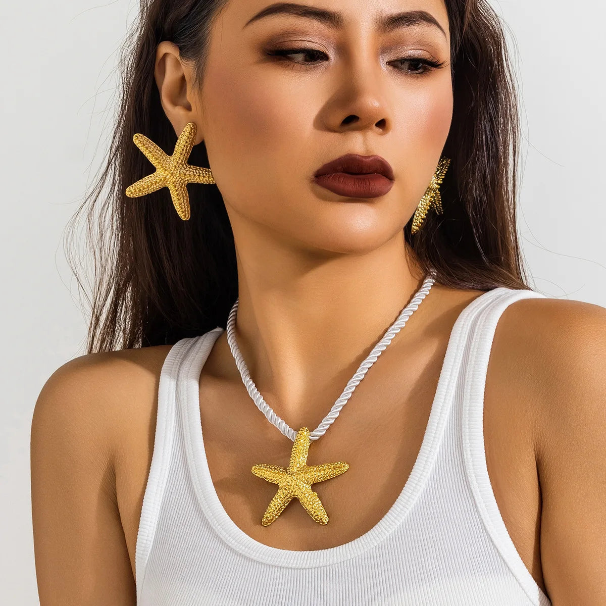 Exaggerated Starfish Dangle Earrings/Pendant