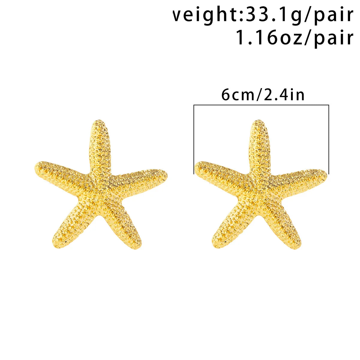 Exaggerated Starfish Dangle Earrings/Pendant