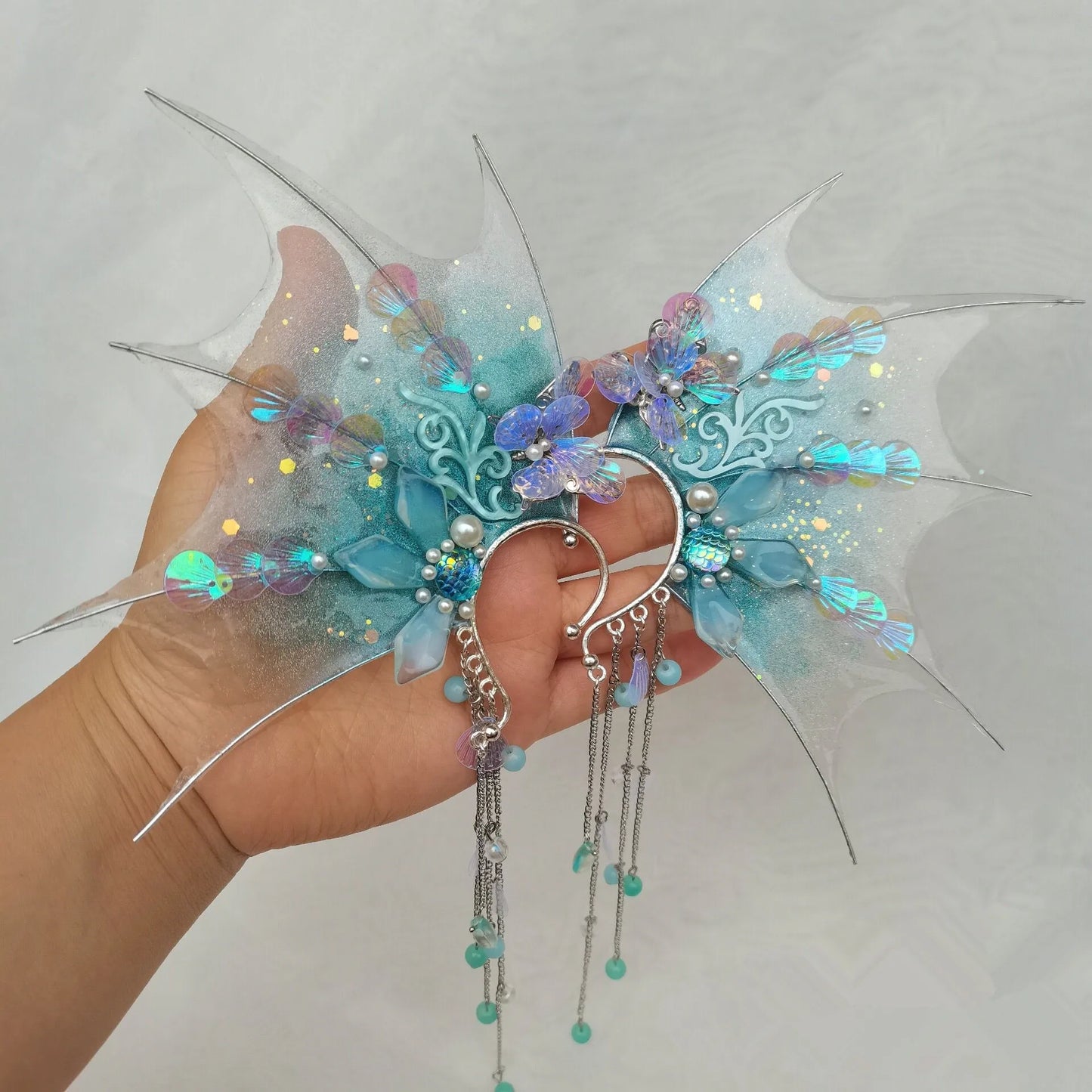 Dive into Fantasy with Mermaid and Shark Ear Headdresses