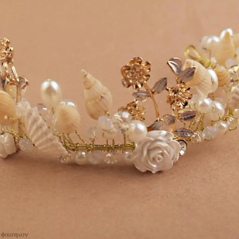 Mermaid Pearl Shell Crown