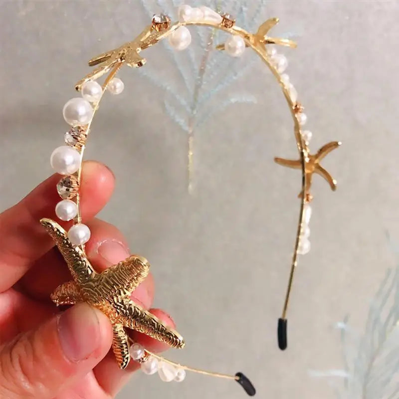 Bridal Mermaid Pearl Headband