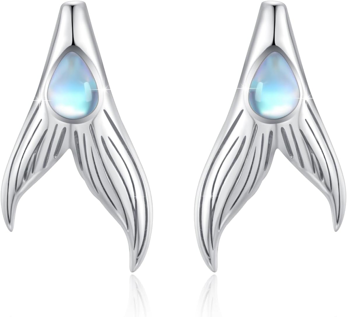 Sterling Elegance: Mermaid Earrings