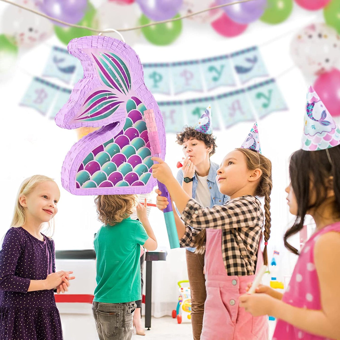 Mermaid Adventure Awaits: Fun Piñata Party