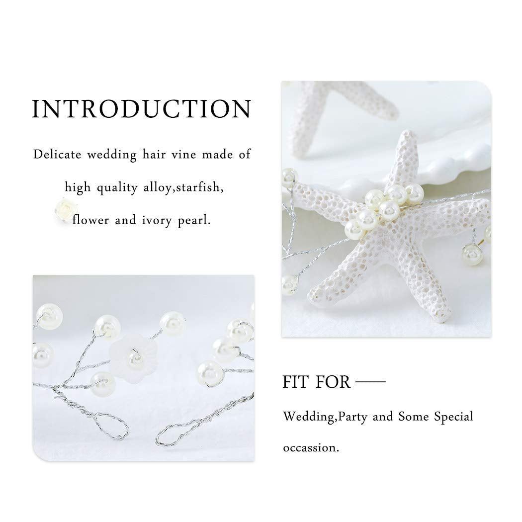 Mermaid Bride: Starfish Hair Accessories