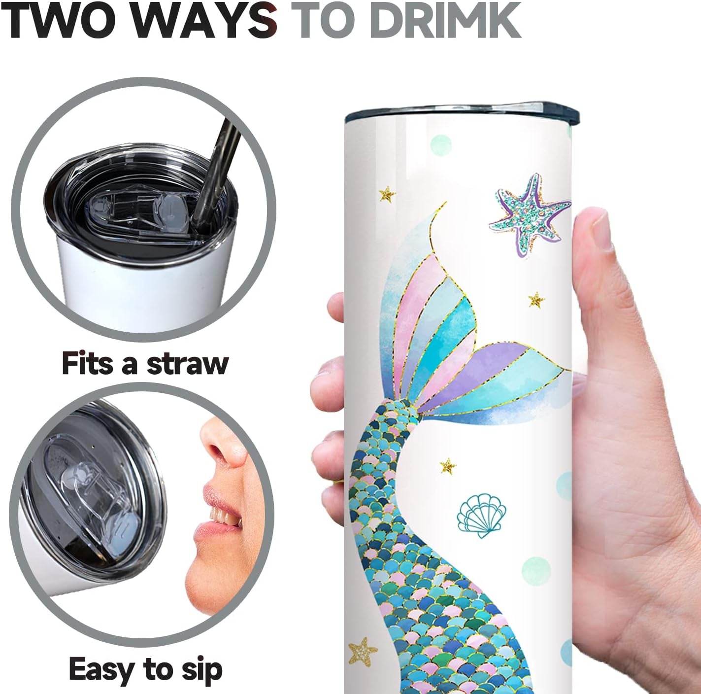 Hydrate in Style: Ocean-Inspired Mermaid Tumbler