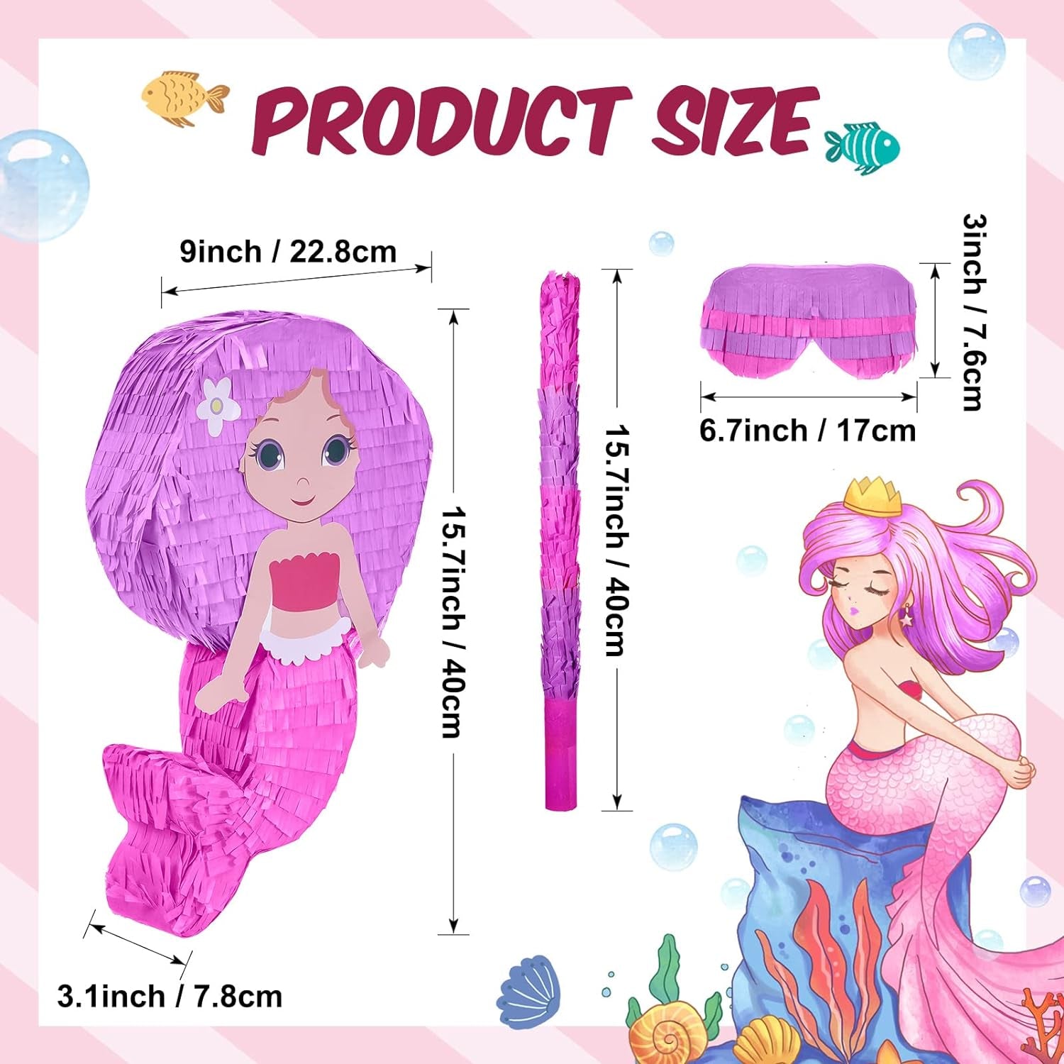 Mermaid Bliss: Complete Piñata Party Set