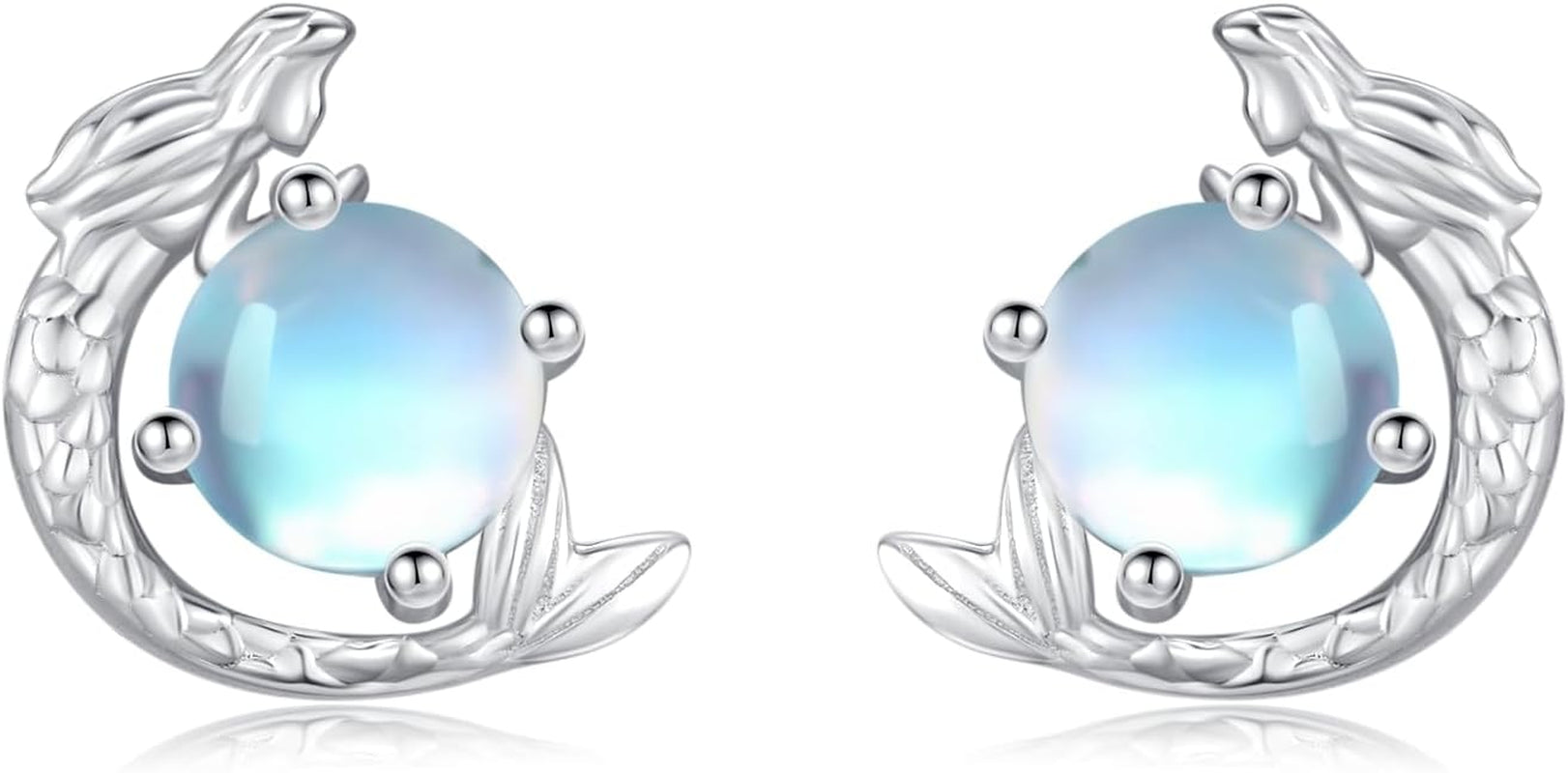 Sterling Elegance: Mermaid Earrings