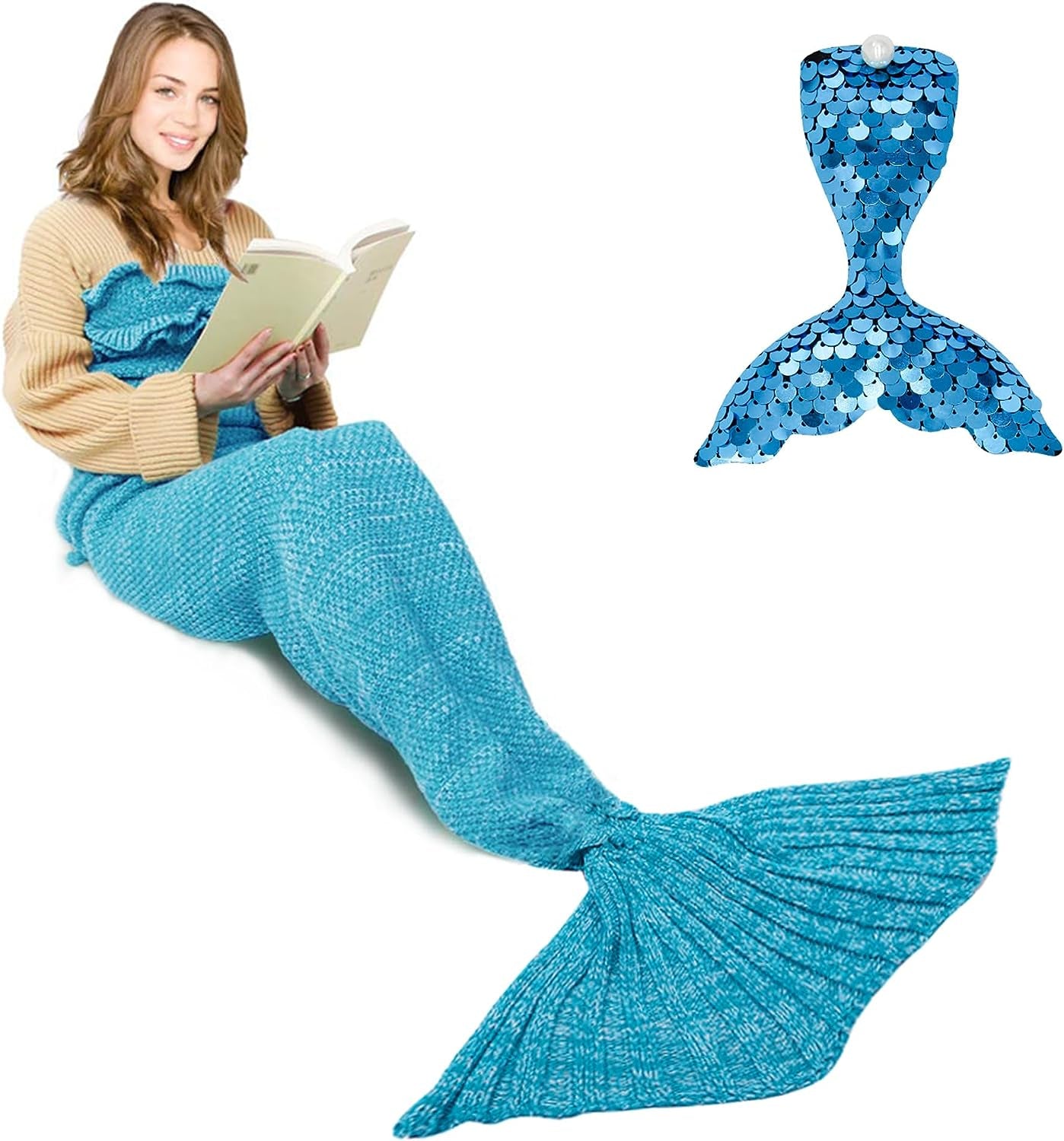 Snuggle Up in Dreamy Mermaid Tail Blanket Magic