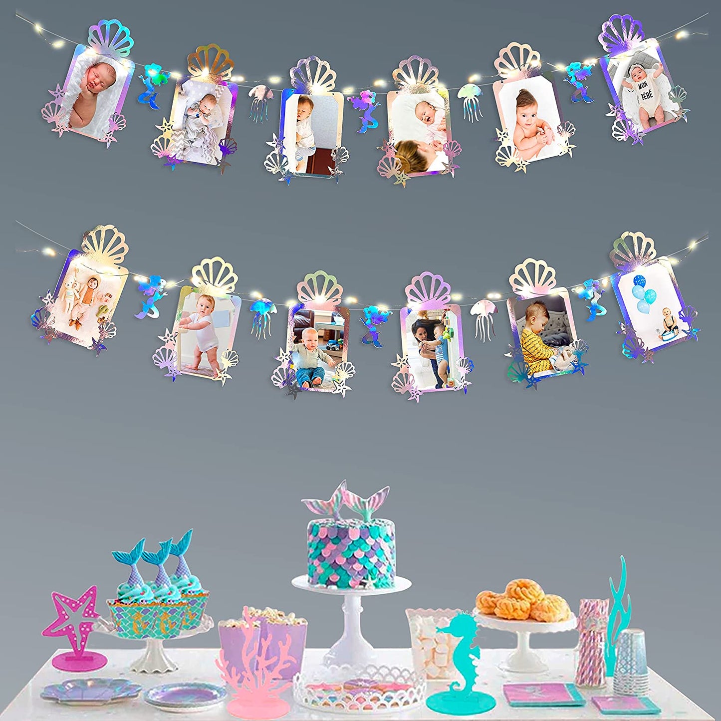 Enchanted Ocean Fantasy: Mermaid Paper Garland Delight