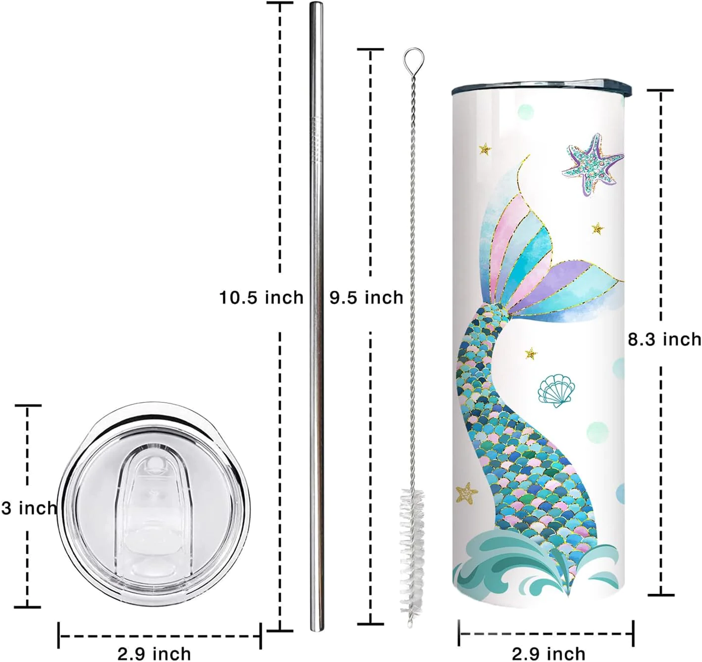 Hydrate in Style: Ocean-Inspired Mermaid Tumbler