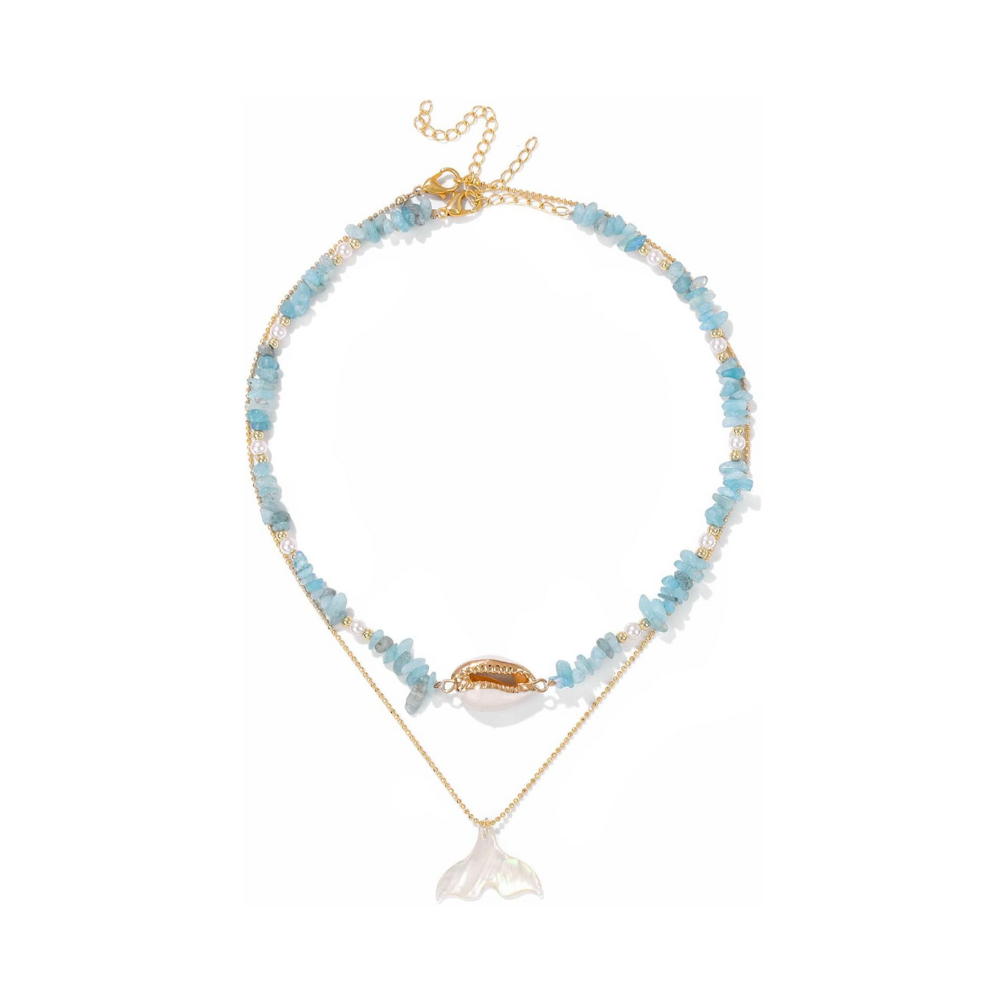 Layered Necklace:  Mermaid Chic Summer Accessory