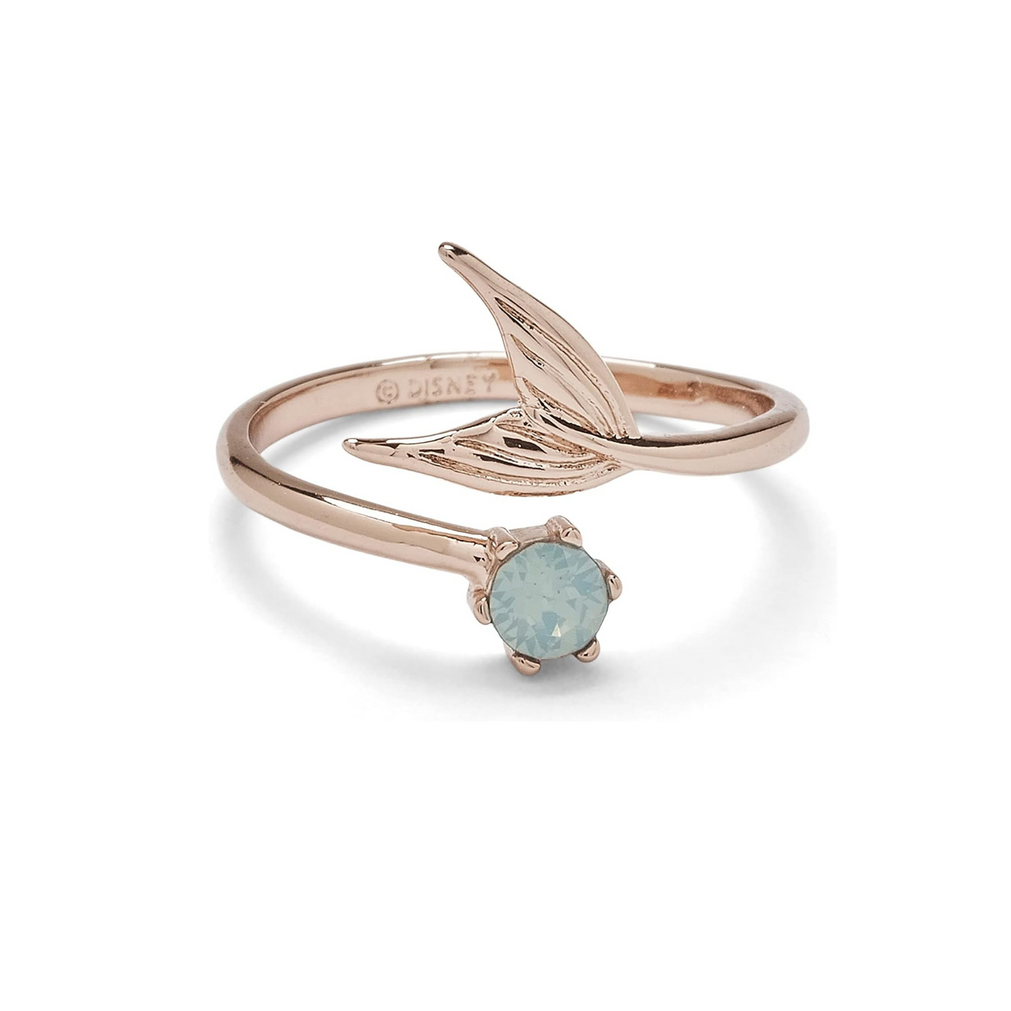 Enchant with Rose Gold Mermaid Fin Opal Ring