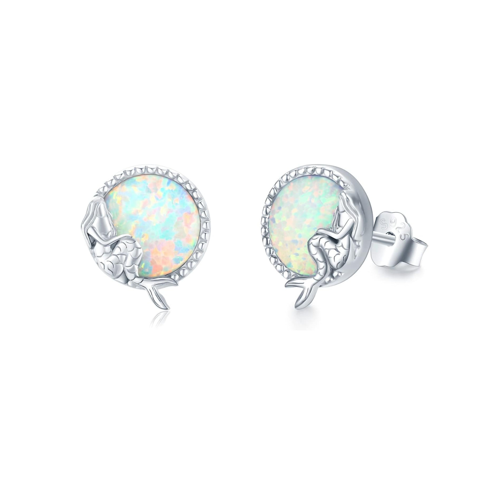 Sterling Elegance: Mermaid Earrings