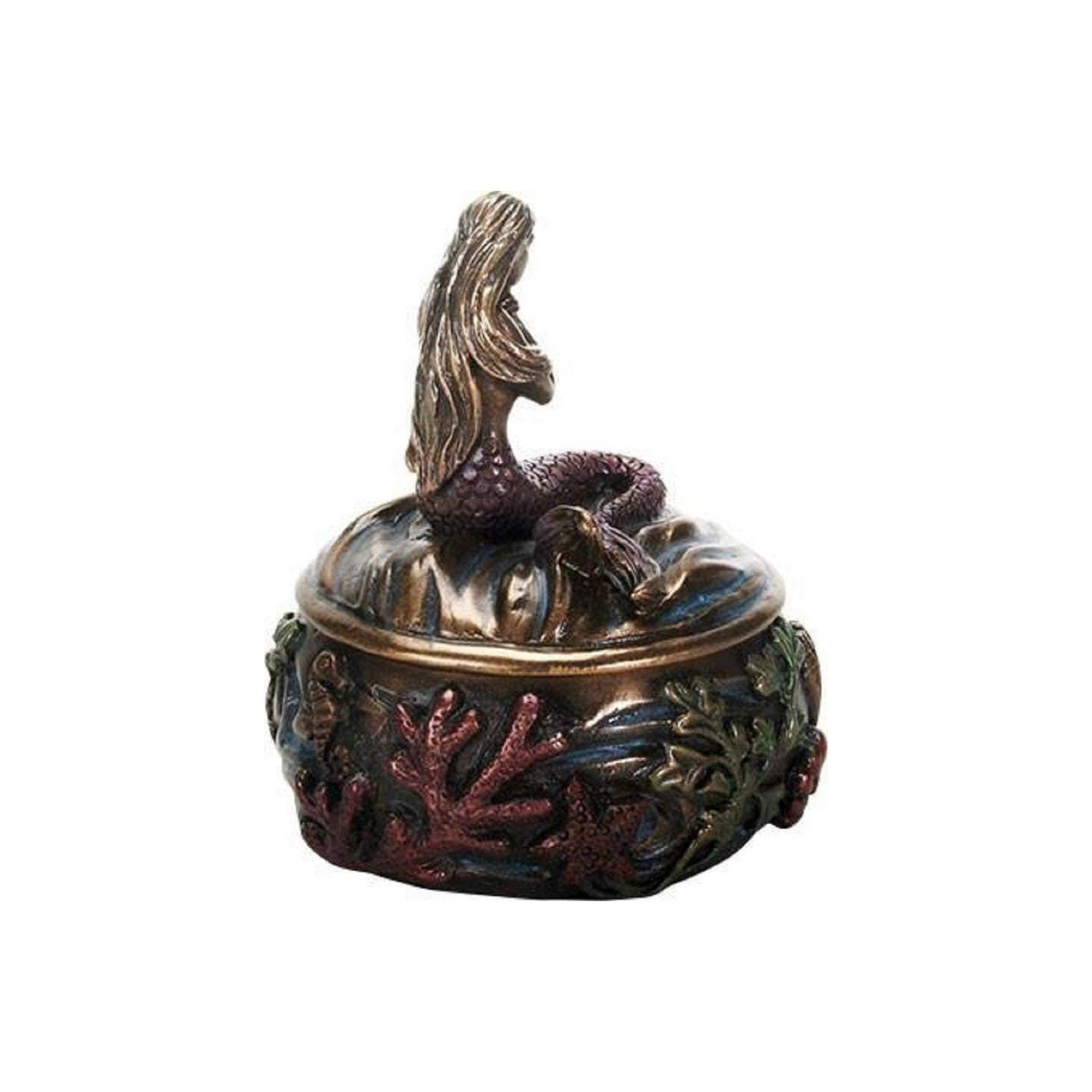 Cherish Elegance with Art Nouveau Mermaid Trinket Box