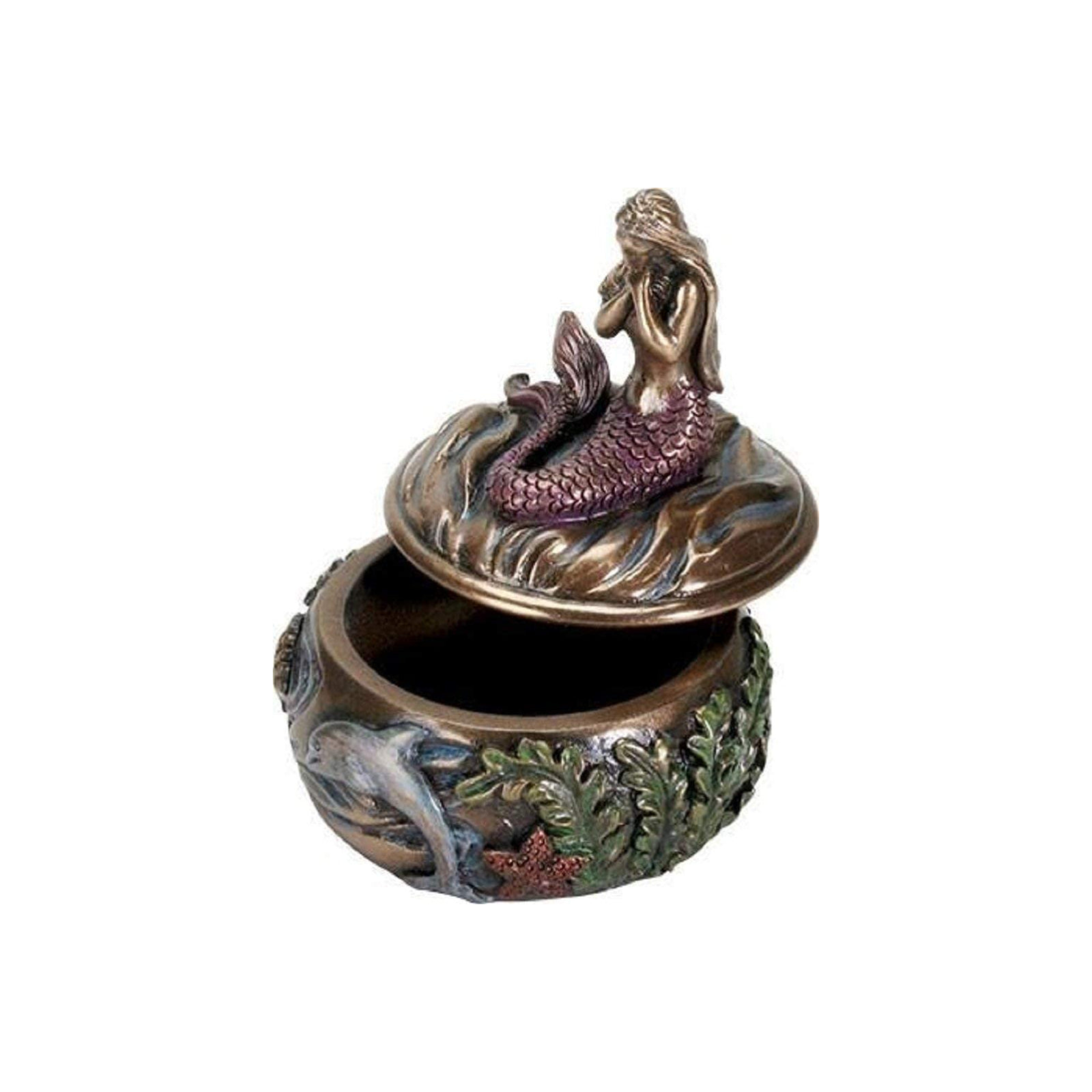 Cherish Elegance with Art Nouveau Mermaid Trinket Box