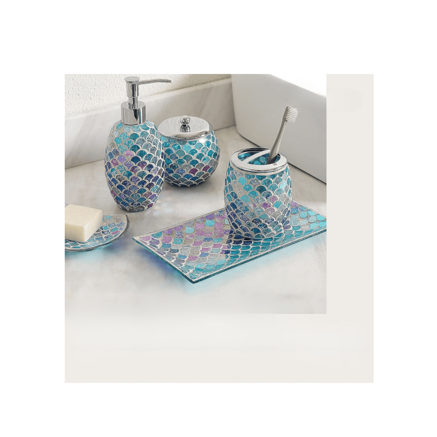 Mermaid-Themed Bathroom Accessories