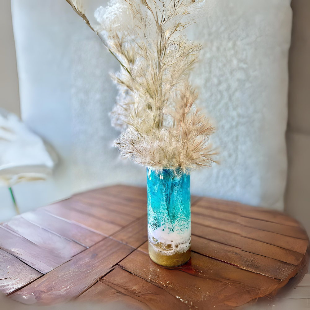 Coastal Elegance Cylinder Vase