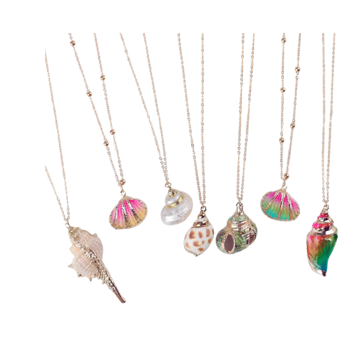 33 Styles Bohemian Sea Shell Charm Necklace