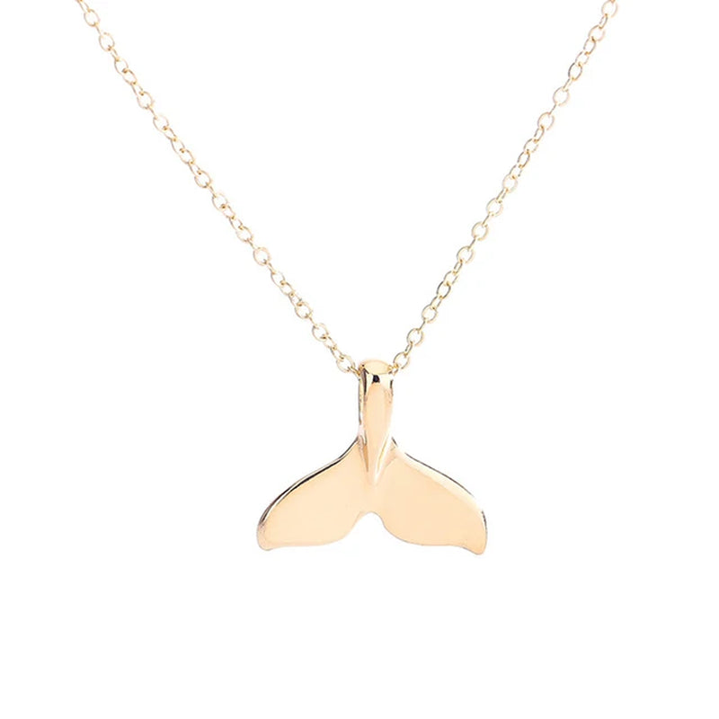 Elegant Mermaid Dolphin Tail Necklace