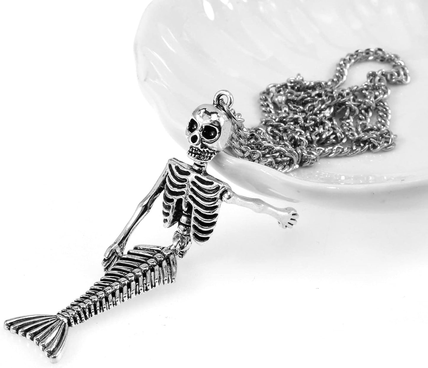 Halloween Mermaid Skeleton Collar Choker