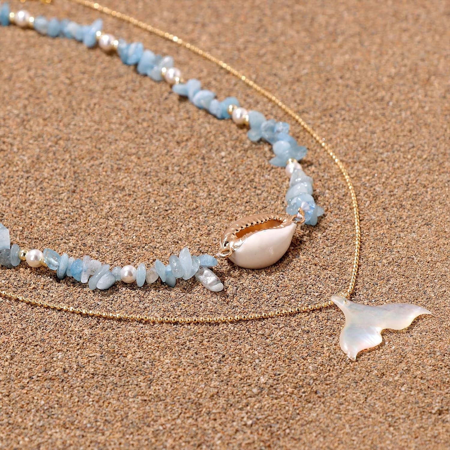 Layered Necklace:  Mermaid Chic Summer Accessory