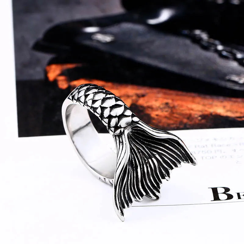 Mermaid Tail Punk Fashion Ring