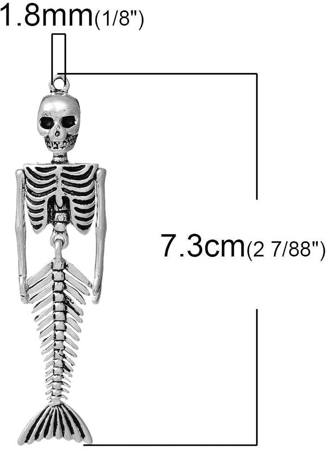 Halloween Mermaid Skeleton Collar Choker