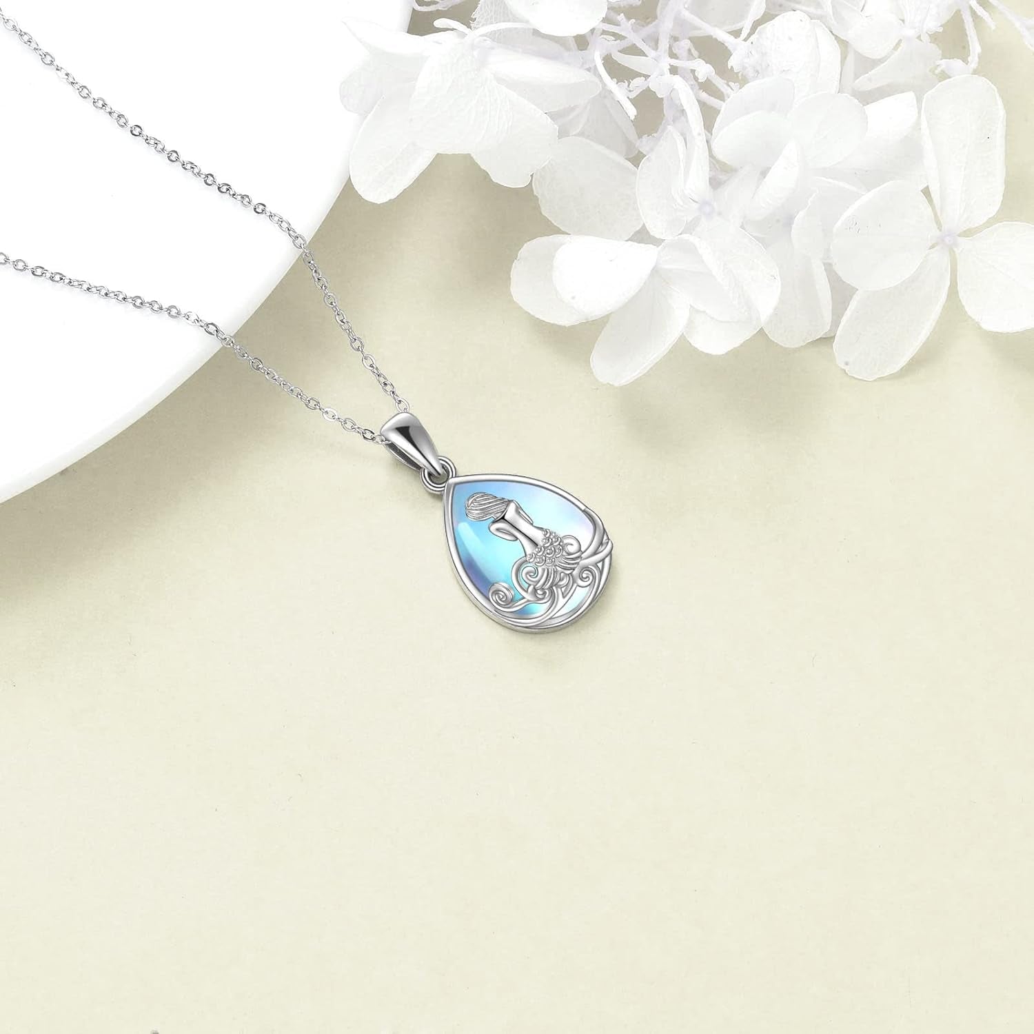 Embrace Oceanic Elegance: Sterling Silver Mermaid Necklace