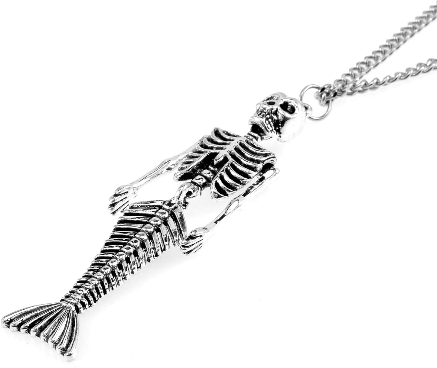 Halloween Mermaid Skeleton Collar Choker