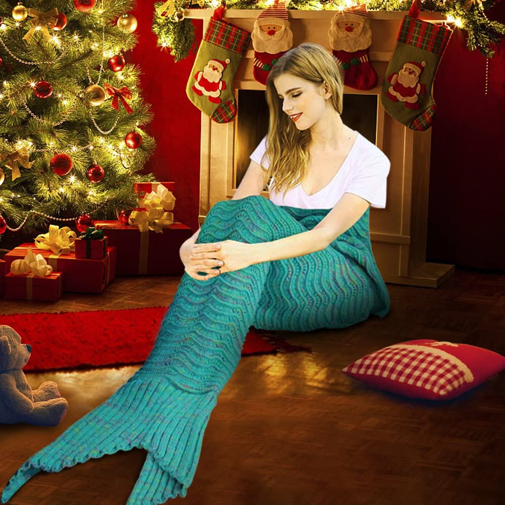 Cozy Up in Enchanted Comfort: Mermaid Tail Blanket