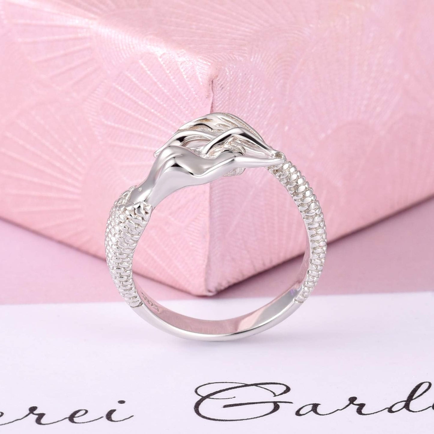 Sterling Silver S925 Mermaid Beauty Mermaid Ring