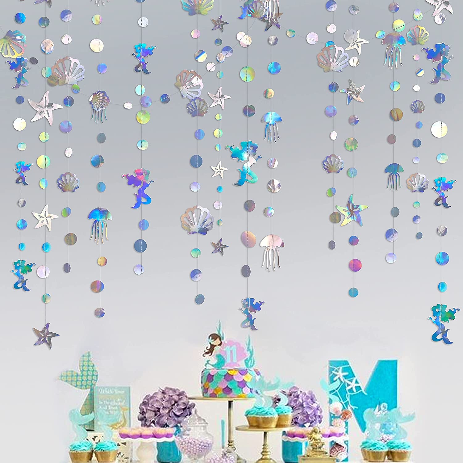 Enchanted Ocean Fantasy: Mermaid Paper Garland Delight