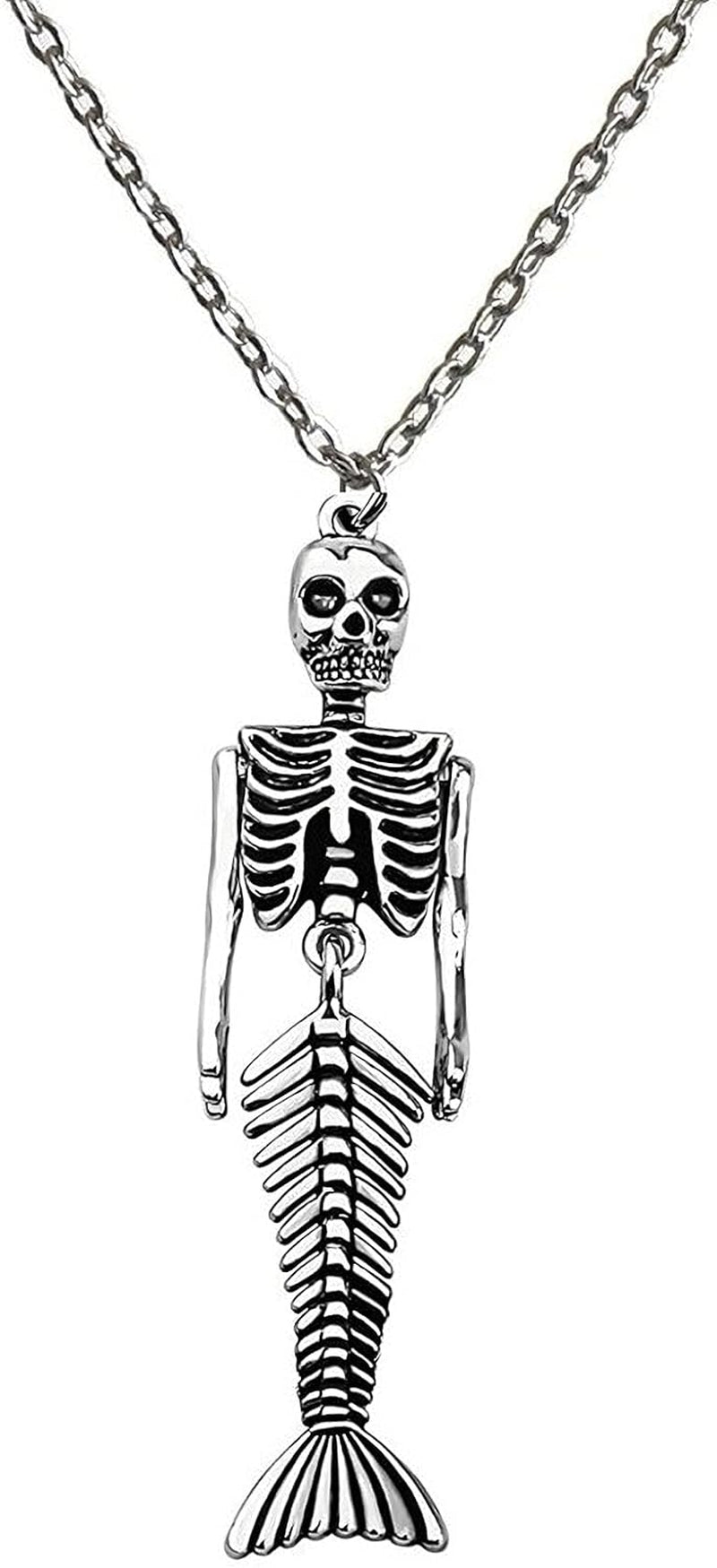 Halloween Mermaid Skeleton Collar Choker