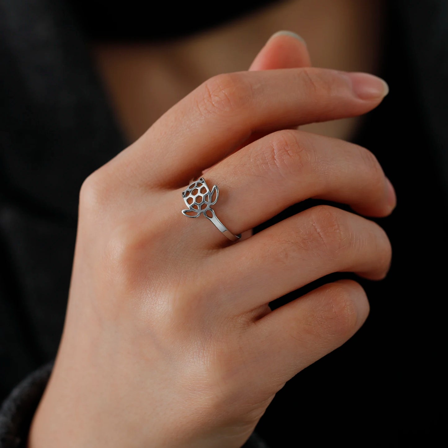 Mermaid Inspired Turtle Rings