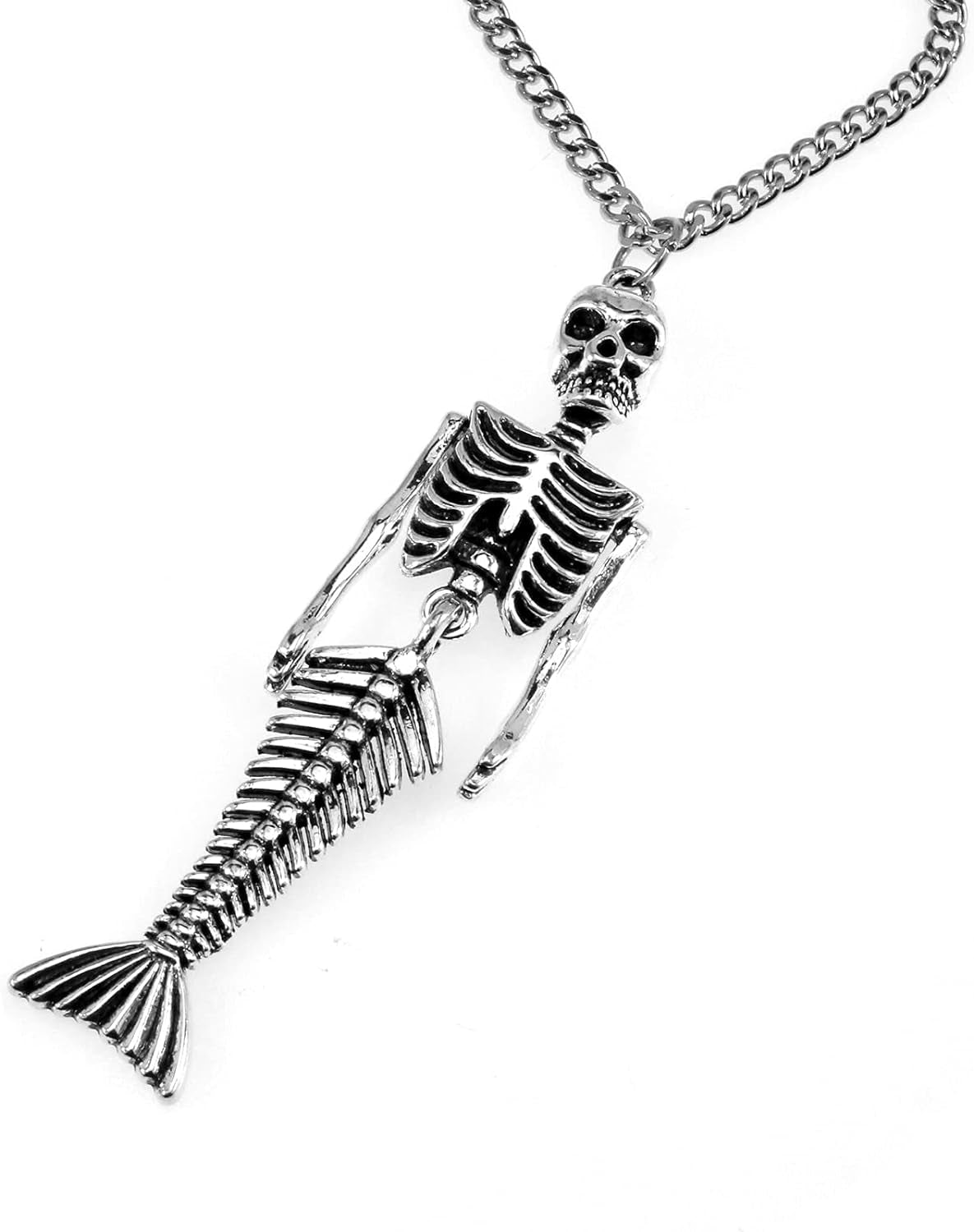 Halloween Mermaid Skeleton Collar Choker