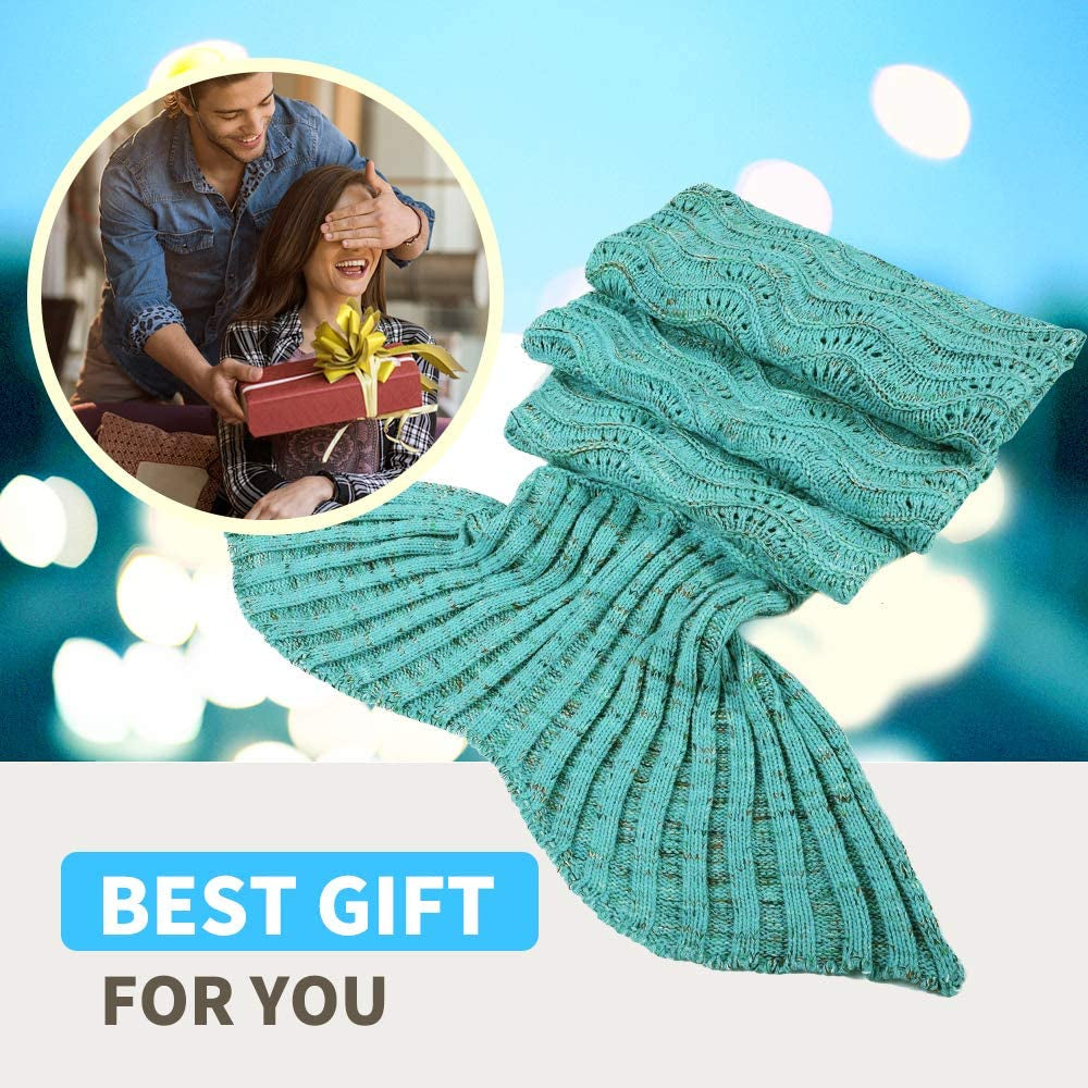 Cozy Up in Enchanted Comfort: Mermaid Tail Blanket