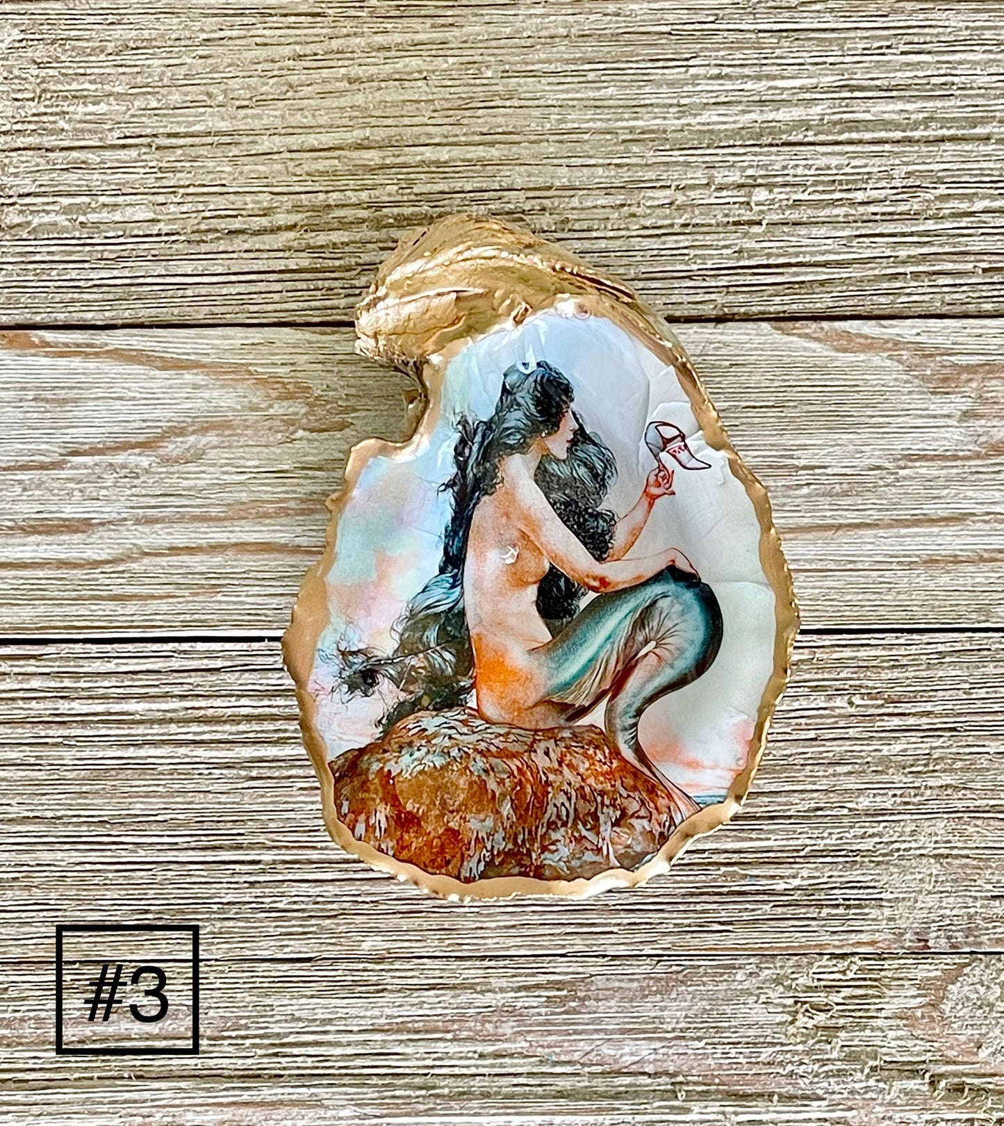 Art Deco Mermaid Shell Dish