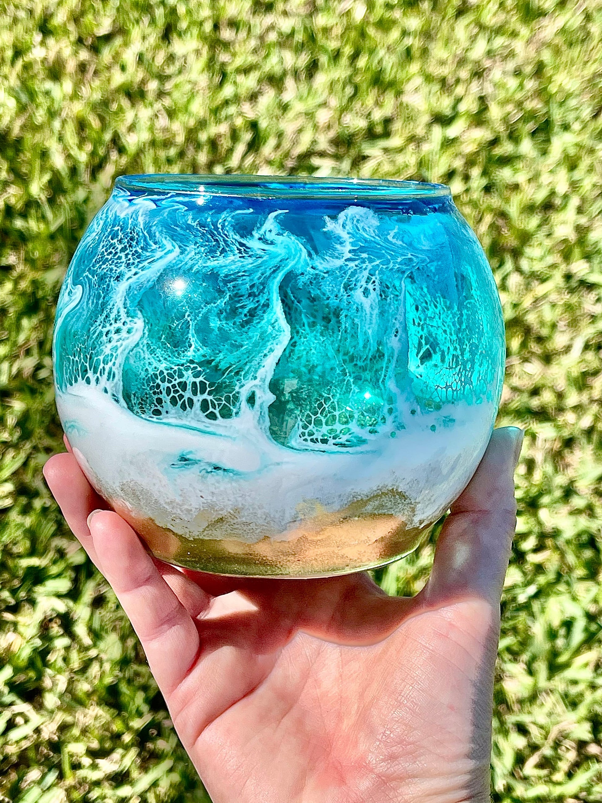 Ocean-Inspired Beach Candle Bowl