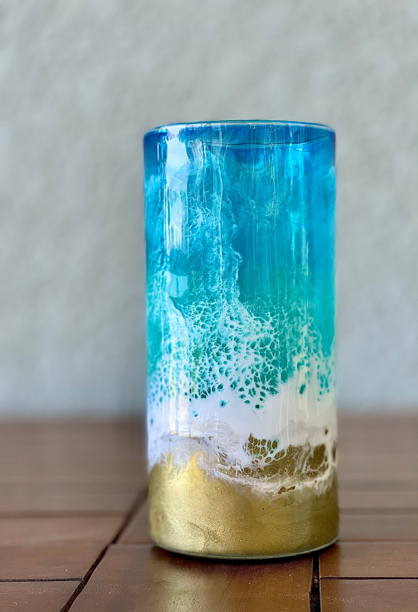 Coastal Elegance Cylinder Vase