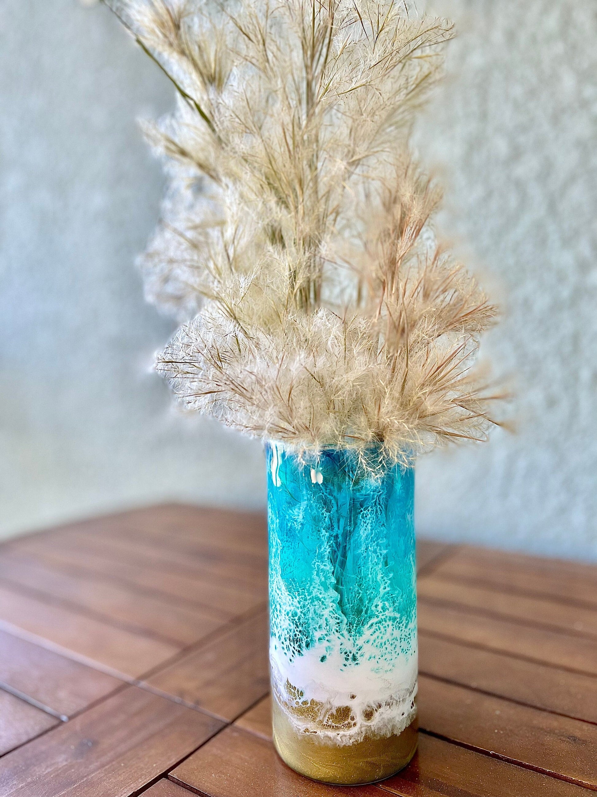 Coastal Elegance Cylinder Vase