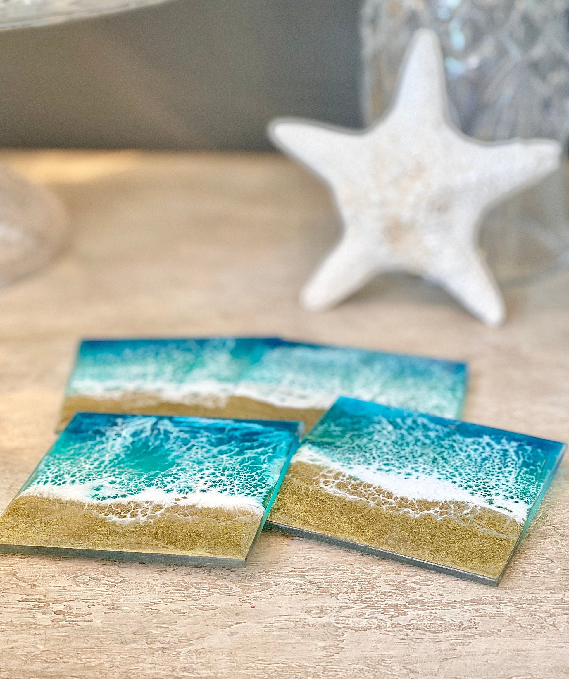 Seaside Serenity Drink Coasters